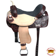 Flex Tree Western Horse Saddle American Leather Trail Barrel By Hilason