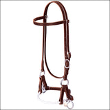 Weaver Leather Deluxe Latigo Leather Side Pull Single Rope Horse Headstall