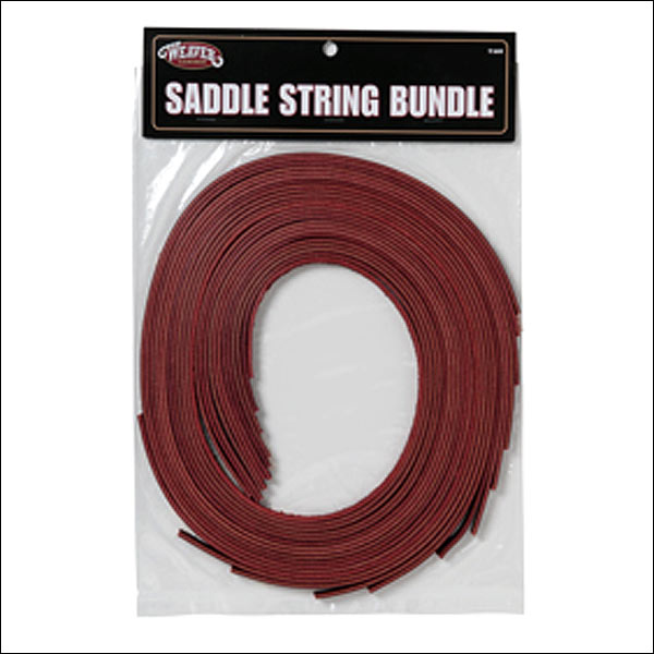 30-1752 Weaver Leather Burgundy Latigo Tk. H. Saddle String Bundle – by Hilason – Cowboy and equestrian accessories