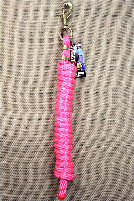 Diva Pink Weaver Tack Horse Poly Lead Rope W/ Solid Brass 225 Snap