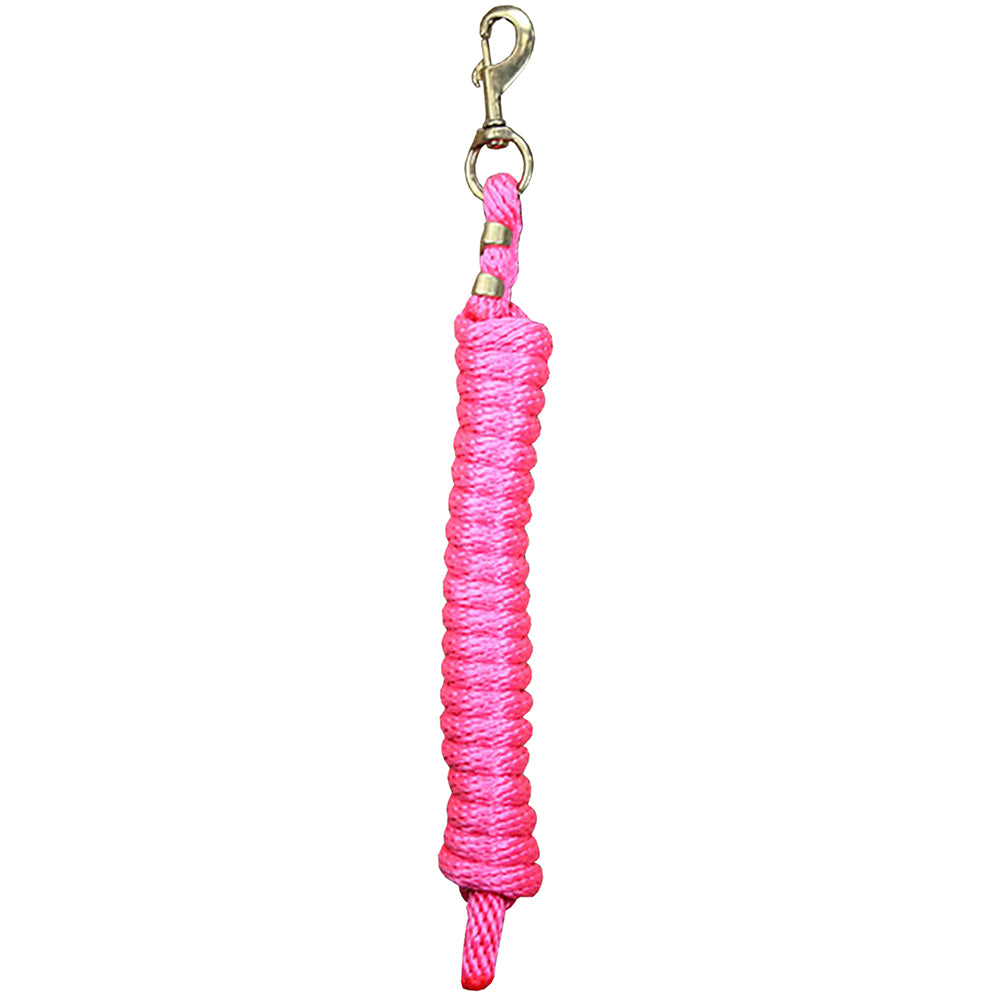 Diva Pink Weaver Tack Horse Poly Lead Rope W/ Solid Brass 225 Snap