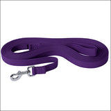 Purple Weaver Tack Horse Flat Cotton Lunge Line With Nickel Plated 225 Snap