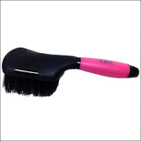 Gel Handle Bucket Brush W/ 11/2In. Pp Bristles Anti Slip Handle Pink Black