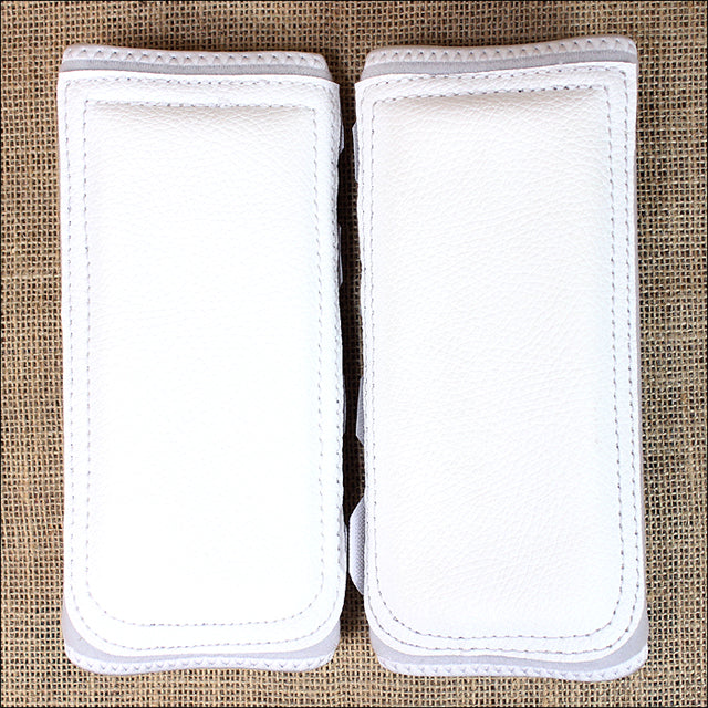 White Classic Equine H. Safety Leg Wraps Protection Tk. Pair by Hilason – Cowboy and equestrian accessories