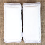Small Classic Equine H. Safety Leg Wraps Protection Tk. Pair White – by Hilason – Cowboy and equestrian accessories
