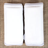 White Classic Equine Horse Safety Leg Wraps Protection Tack Pair