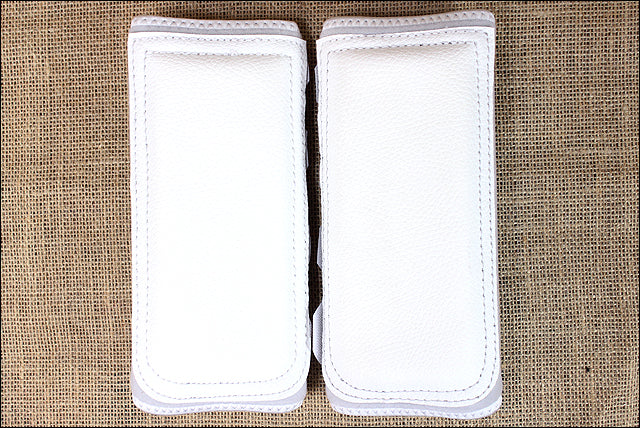 White Classic Equine Horse Safety Leg Wraps Protection Tack Pair