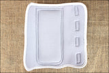 White Classic Equine Horse Safety Leg Wraps Protection Tack Pair