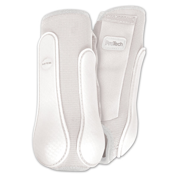 Large Rope Company Horse Boots Pro Tech Front White - Uhorse