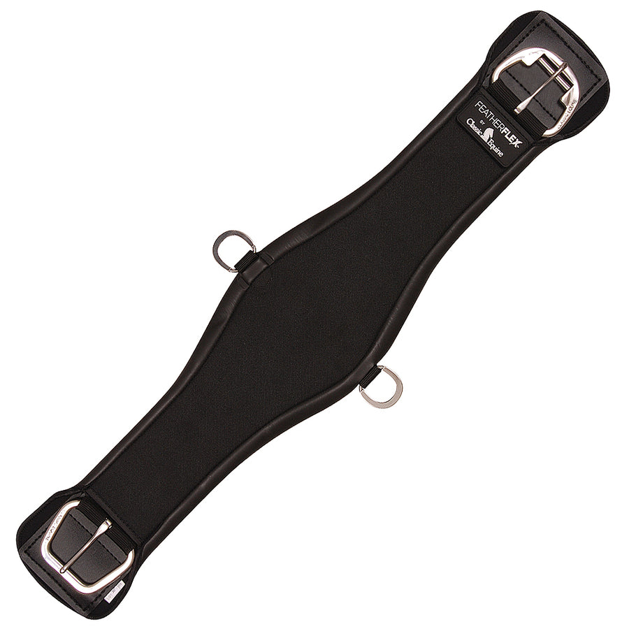 32 In. Black Classic Equine Featherflex Roper Cinch Girth H. by Hilason – Cowboy and equestrian accessories