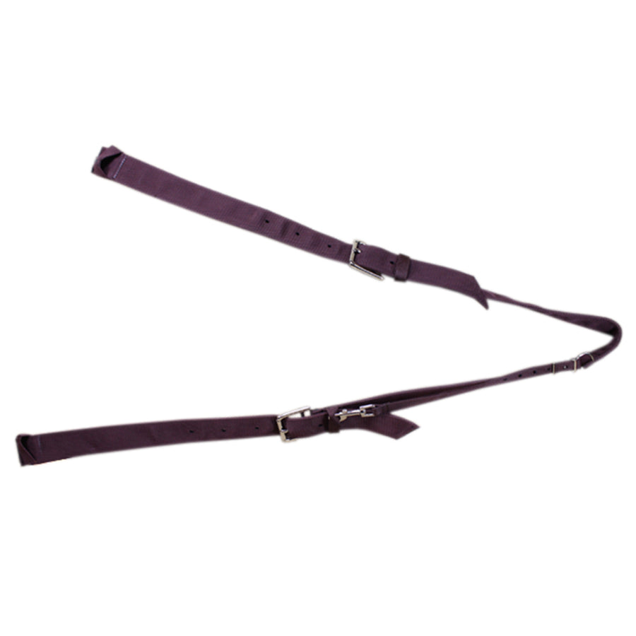 Hilason New Western Tack Brown Poly Flank Cinch Girth with Billets Horse Size - Uhorse