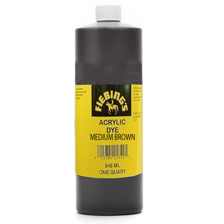 Fleings medium brown acrylic dye, one quart bottle - Uhorse