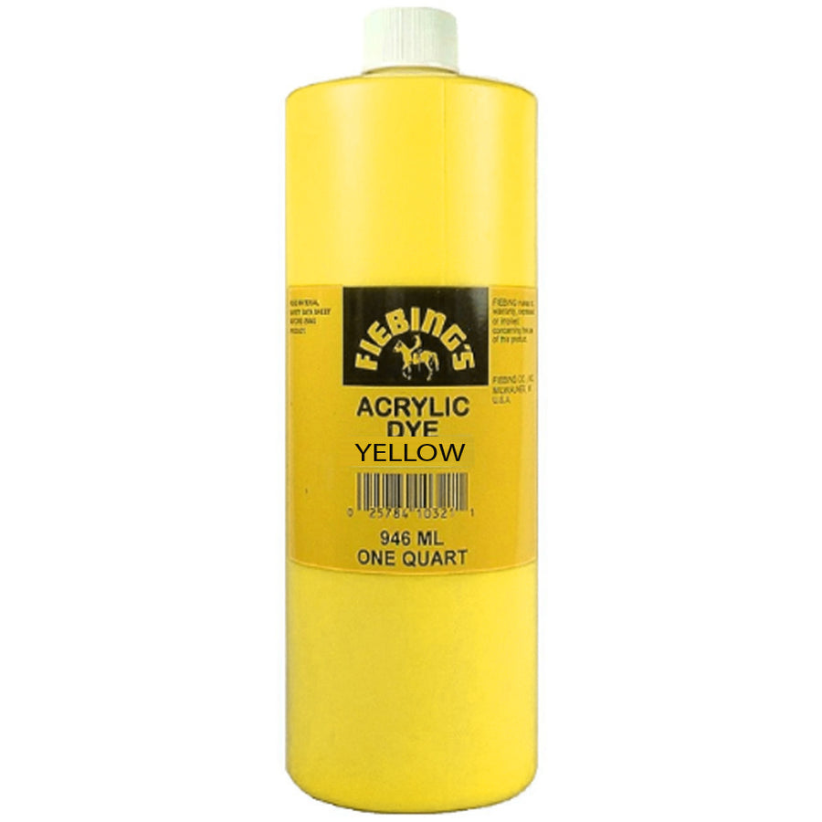 Yellow acrylic dye, one quart bottle - Uhorse