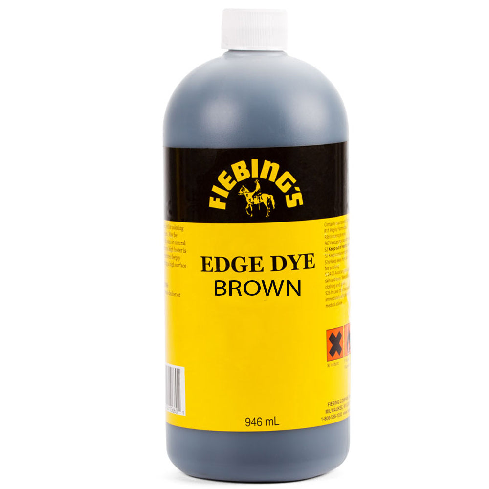 32 Oz Fiebings  Edge Leather Dye With Applicator Waterproof Semi Gloss