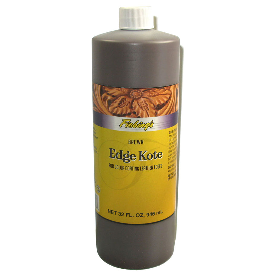 Fiebing's Color Coating leather Edge Kote Brown 32 Ounce - Uhorse