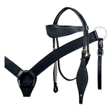 HILASON Western Horse Headstall Breast Collar Set Tack Genuine American Leather - Uhorse
