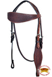 HILASON Western Horse Headstall Breast Collar Set Tack Genuine American Leather