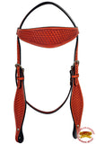 HILASON Western Horse Headstall Breast Collar Set Tack Genuine American Leather | For Horses Headstalls