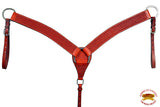 HILASON W. H. Headstall Breast Collar Set Tk. Genuine American Leather