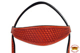 HILASON Western Horse Headstall Breast Collar Set Tack Genuine American Leather | For Horses Headstalls