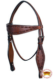 HILASON Western Horse Headstall Breast Collar Set Tack Genuine American Leather