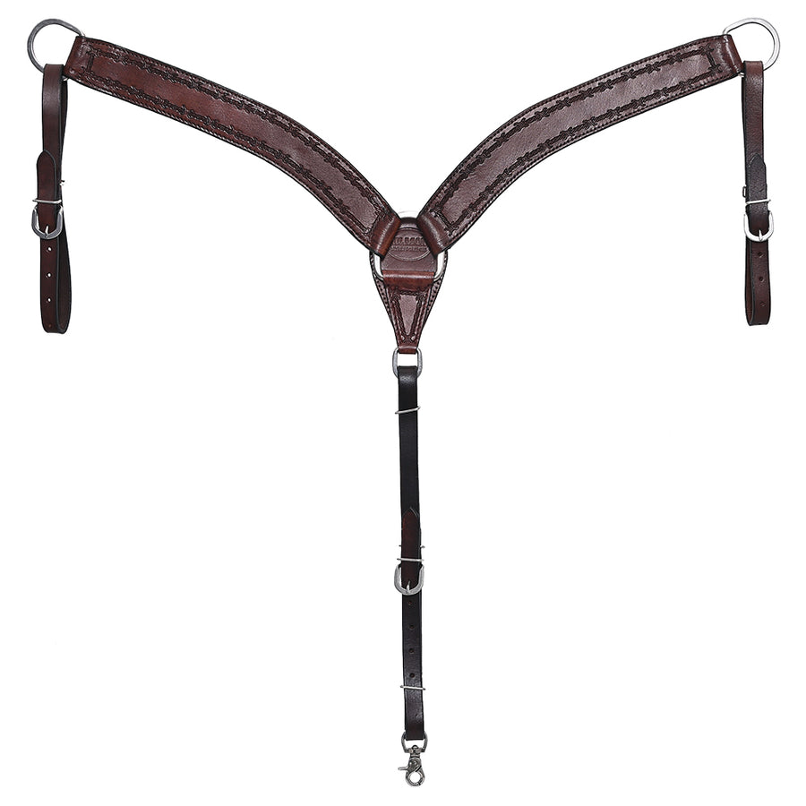 HILASON Western Horse Headstall Breast Collar Set Tack Genuine American Leather | For Horses Headstalls