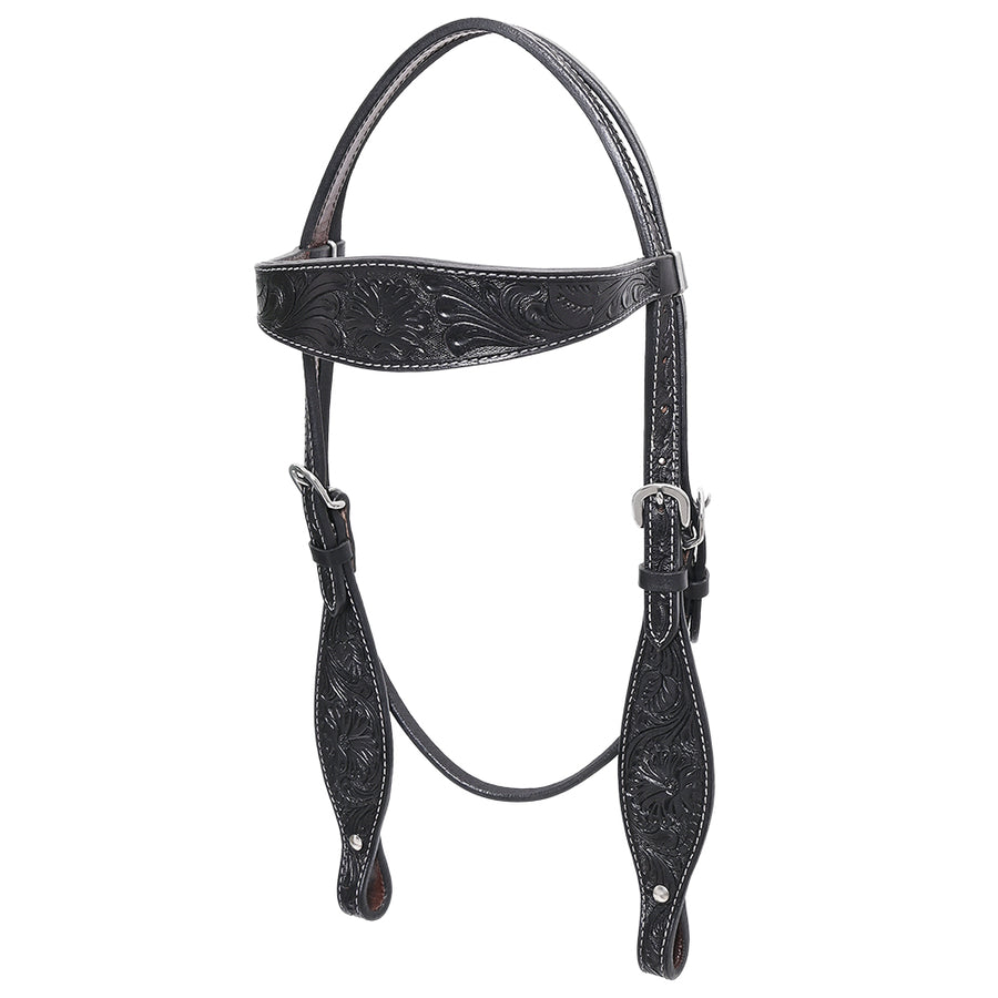 HILASON Western Horse Headstall Breast Collar Set Tack Genuine American Leather | For Horses Headstalls