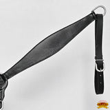 HILASON Western Horse Headstall Breast Collar Set Tack Genuine American Leather | For Horses Headstalls