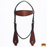 HILASON Western Horse Headstall Breast Collar Set Tack Genuine American Leather