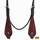 HILASON Western Horse Headstall Breast Collar Set Tack Genuine American Leather