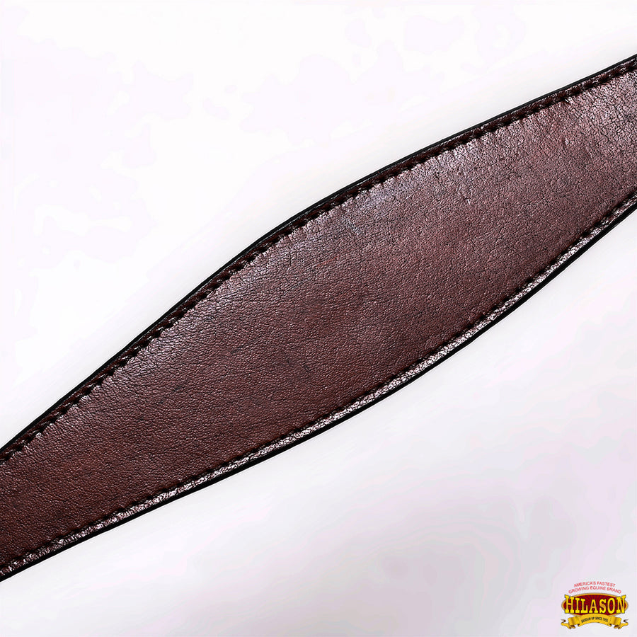 HILASON Western Horse Headstall Breast Collar Set Genuine American Leather Plain Dark Brown | For Horses