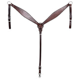 HILASON Western Horse Headstall Breast Collar Set Tack Genuine American Leather