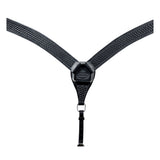 HILASON Western Horse Breast Collar Tack Genuine American Leather Basket Weave Black - Uhorse