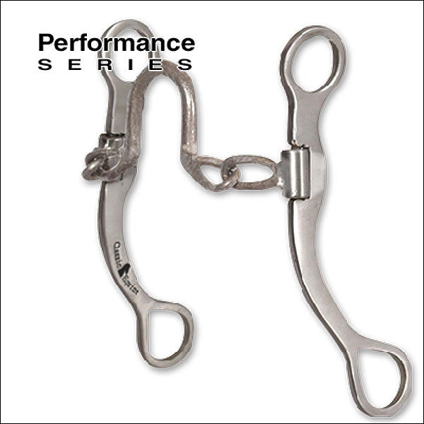 Metal horse bit with curb chain - Uhorse
