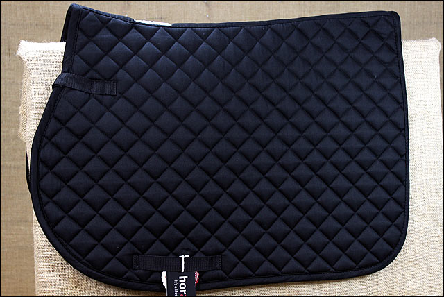 Pony Horze Chooze Allround Horse Cotton English Saddle Foam Polyfill Pad Black