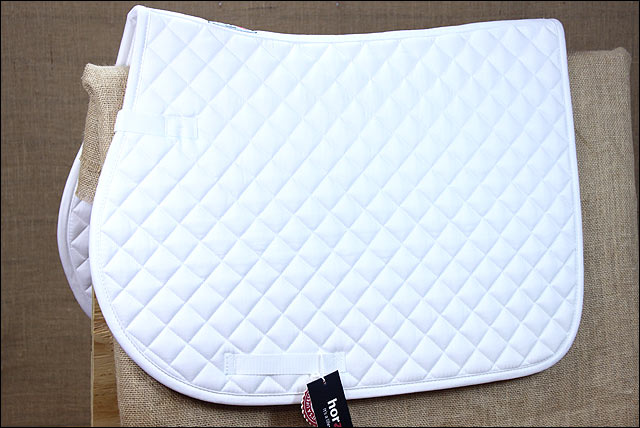 Pony White Horze Chooze Allround Horse Cotton English Saddle Foam Polyfill Pad