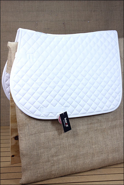 Pony White Horze Chooze Allround Horse Cotton English Saddle Foam Polyfill Pad