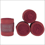 One Size Horze Nest Combi Horse Bandages Brick Red