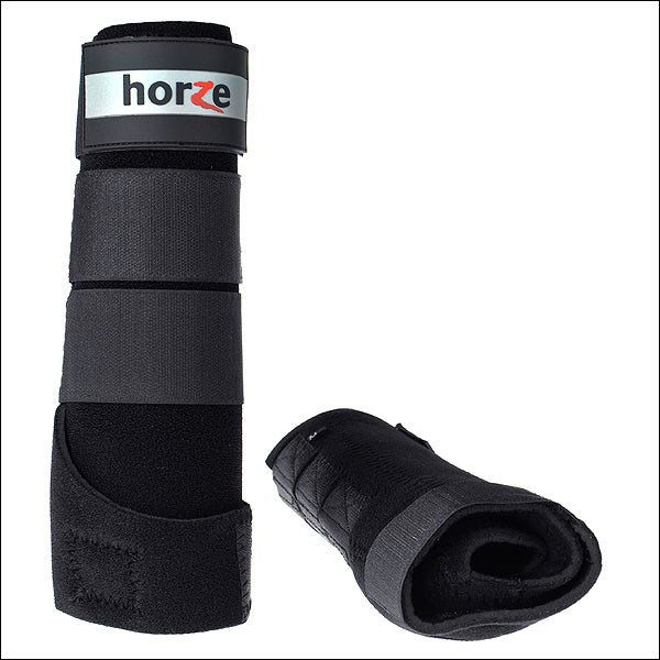 Small Black Horze Neoprene Prosoft Leg Sport Boots Shock Absorbing Horse Pair - Uhorse