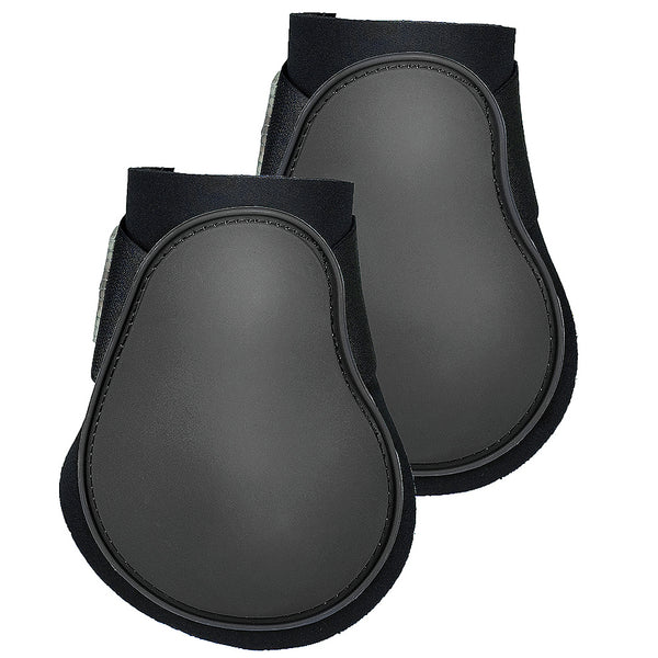 Full Horze Neoprene Fetlock Horse Boots Hind Leg Protection Pair Black - Uhorse
