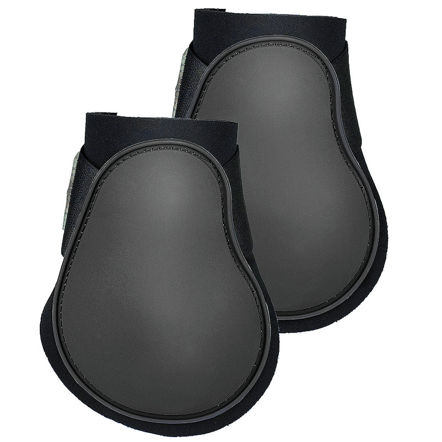 Full Horze Neoprene Fetlock Horse Boots Hind Leg Protection Pair Black - Uhorse