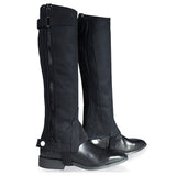 Horze Kids Amara Synthetic Half Chaps - Size:Small Color:Black