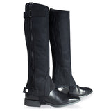 Horze Kids Amara Synthetic Half Chaps - Size:Small Color:Black - Uhorse