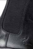 Horze Signature Pull-On Paddock Boots PU Leather Cambrelle Lining Elastic Sides