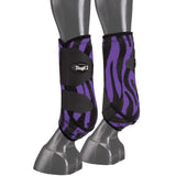 Purple Zebra Tough1 Lrg Front Leg Medicine Extreme Vented Horse Sport Boots
