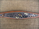 HILASON Western  Horse Leather Headstall & Breast Collar Set Tan
