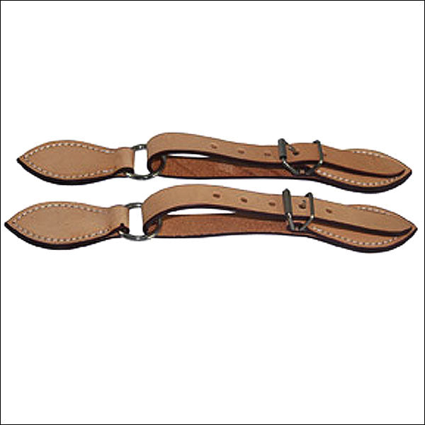 Hilason Russet Leather Spur Strap 5/8In Skirt - Uhorse