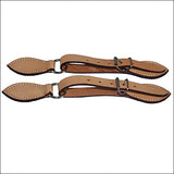 180052 Hilason Russet Leather Spur Strap 5/8In Skirt Leather