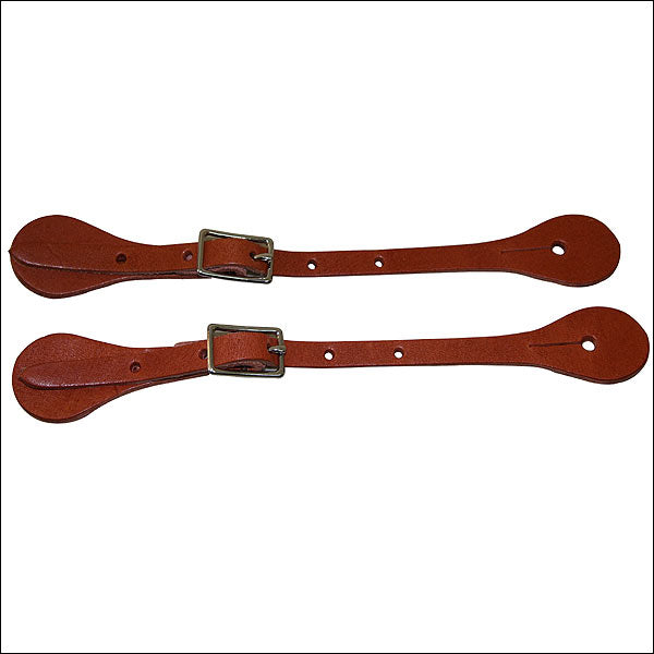 Hilason Dark Tan Latigo Leather Kid Spur Straps W. Tk. by Hilason – Cowboy and equestrian accessories