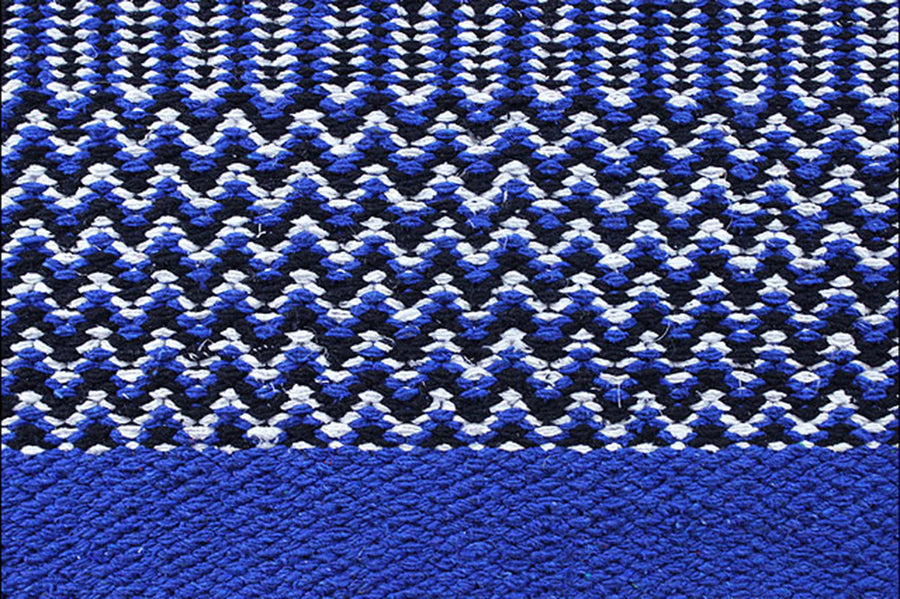 Royal Black Professional Choice Double Weave Navajo Wool Horse Saddle Blanket